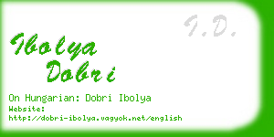 ibolya dobri business card